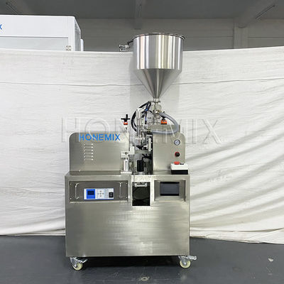 একক নজল ম্যানুয়াল টিউব ফিলার 220V প্লাস্টিক টিউব সিলার মেশিন
