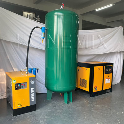 শক্তিশালী সহায়ক সরঞ্জাম 7.5KW / 10HP স্ক্রু এয়ার কম্প্রেসার সেট
