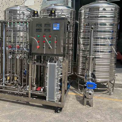 380 ভোল্টের ওআরও ওয়াটার ট্রিটমেন্ট মেশিন 500L রিভার্স অস্মোসিস ওয়াটার ফিল্টারিং সিস্টেম